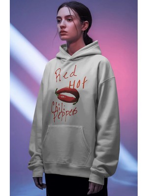 Sevbano Red Hot Chili Peppers Rock Metal Müzik Grubu Ön Baskılı Unisex Oversize Premium Hoodie