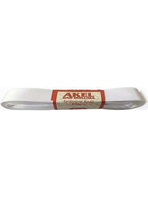 Omeyva Dar Dokuma Krem Saten Kurdele - 1 Cm. x 10 Metre - 1 Adet