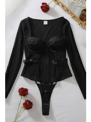 BMD Emma Fantezi Bodysuit - Siyah
