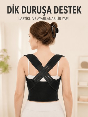 Str Store Sırt Destek Korsesi Dik Duruş Için Ayarlanabilir Lastikli Postür ve Bel Korsesi