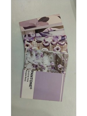 Str Store Lila Estetik Duvar Kolaj Seti - 50 Adet Mor Pantone ve Lavanta Tonlarında Fotoğraf Kartları, Genç Kız Odası Duvar Dekoru, Purple Aesthetic Poster Paketi (10X15 Cm)