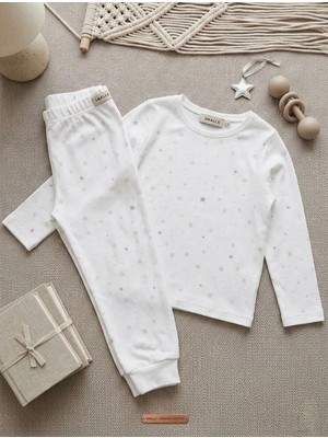 Starry Night Pamuklu Çocuk Pijama Takımı