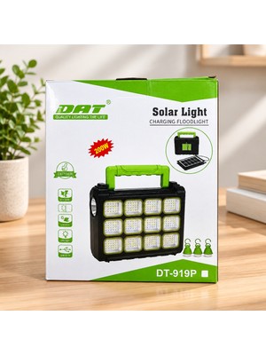 Str Store 200W USB Şarjlı Solar Projektör