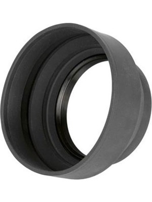 Str Store 72MM Üç Kademeli Kauçuk Parasoley, Lens Hood