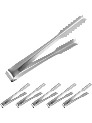 Str Store 6 Adet Çelik 21 Cm. Buz ve Şeker Maşası MT129-6