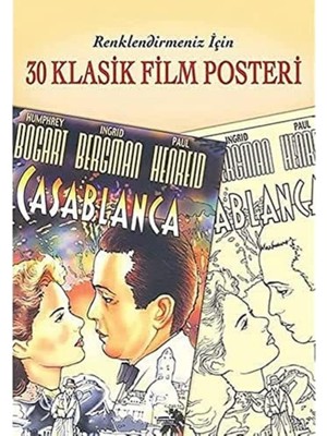 Str Store 30 Klasik Film Posteri: Renklendirmeniz Için