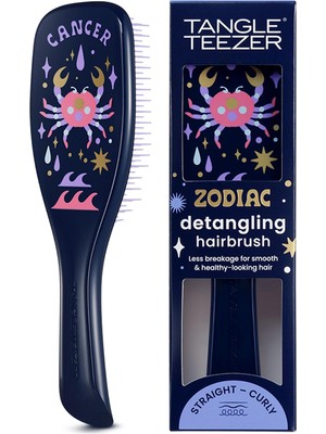 Str Store Zodiac The Ultimate Detangler Cancer Saç Açıcı Tarak Düz ve Kıvırcık Saçlar Yengeç Burcu