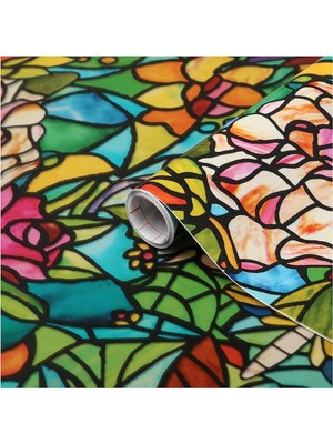 Str Store Yapışkanlı Folyo, Vitray Amazon, 45X200 cm