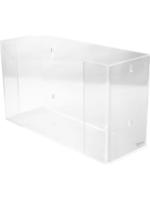 Str Store Duvara Monte Akrilik Kağıt Havlu Dispenseri Tutacağı, Yemek Servisi, Sağlık, Banyo, 29,2 cm x 10,7 cm x 17,1 Cm, Şeffaf