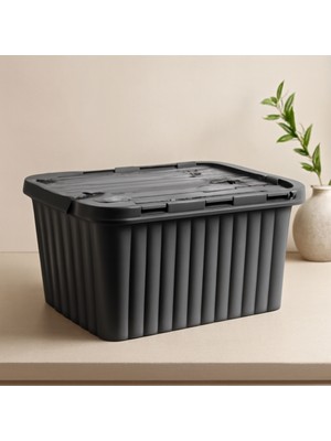 Str Store Plastik Kilitli Saklama Kutusu 18L Çift Kapaklı