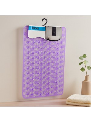 Efnaz Style Kaydırmaz Pvc Banyo ve Küvet Paspası Petek Desenli Şeffaf-Buzlu (37X68 Cm)