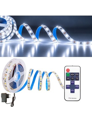 Burul Şerit LED Kumandalı Dimmerli 5 Metre Beyaz Mutfak Dolabı Tezgah Altı Aydınlatma LED Işık SB-6557