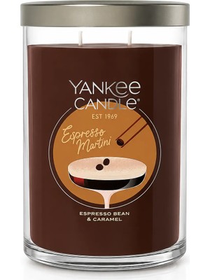 Yankee Candle Espresso Martini Büyük Bardak Mum 567 gr – Espresso Kahvesi, Karamel ve Vanilya Kokulu Dekoratif Kokulu Mum