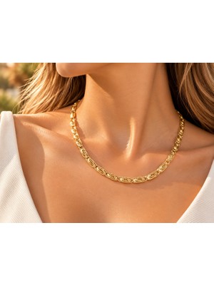 Terragolds cm Yay Model Gold Renk 50 cm Kadın Kolye