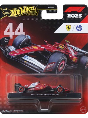 Hot Wheels Premium 1/64 - 2025 Formula 1 - #44 Scuderia Ferrari Hp - JKD86