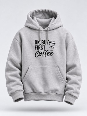 North Whiskers Kahve Severlere Özel Unisex Hoodie – Kahve Temalı Kapüşonlu Sweatshirt