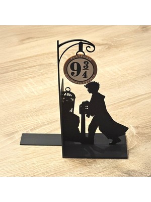 Smilechild Harry Potter Platform 9 ¾ Kitap Tutucu | 3D Baskı Dekoratif Kitaplık Organizer