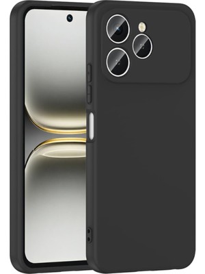 Anka Cep Cep Telefonu Aksesuarları Tecno Spark 40 (KM5N) ile Uyumlu Lansman Içi Kadife Silikon Kılıf
