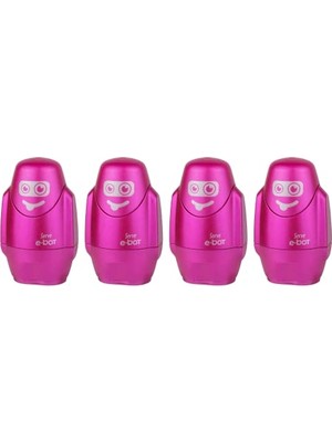 Toptan Budur Metalik Pembe, Silgili Kalemtıraş, 4'lü Set