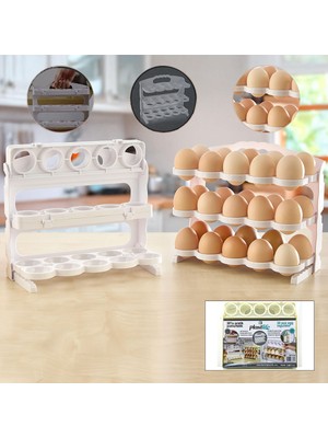 Str Store Buzdolabı Yumurta Organizeri 3 Katlı 30 Bölmeli