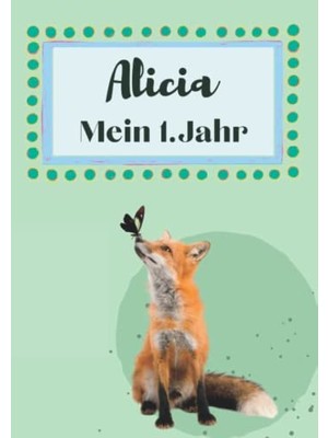 Toptan Budur Alicia Ilk Yılım: Sevimli Hayvanlarla Kişiselleştirilebilir Bebek Albümü ve 1. Yıl Günlüğ