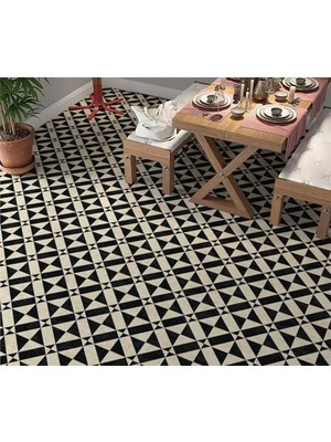 Toptan Budur Geometrik Desenli Zemin Kaplama Folyosu 65X130 cm