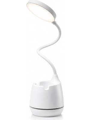 Toptan Budur Şarjlı Dokunmatik Masa Lambası, 24 Led'li, 3 Renk Modlu Ayarlanabilir Işık, USB Şarjlı, Esnek