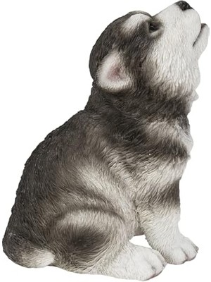 Toptan Budur Uluyan Alaskan Malamute Yavru Köpek Heykelciği