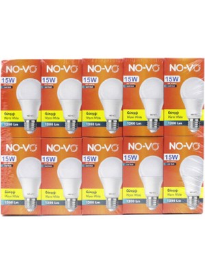 Str Store 10 Adet 15W Gün Işık LED Ampul 1200LM 3000K 15.000 Saat Ömür