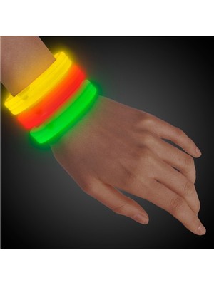 Str Store Glow Partisi Glow Ekstra Kalın Fosforlu Bileklik 6 Renk 6 Adet