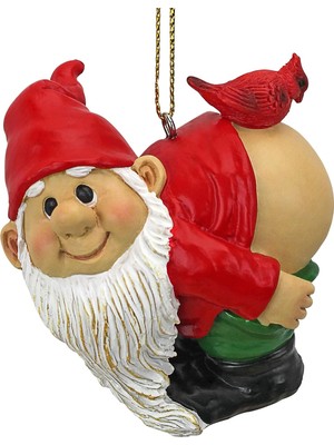 Str Store Noel Süsü - Bahçe Cüceler Figürin - Loonie Moonie Gnome - Yaramaz Cüceler - Mooning Gnomes Heykelleri