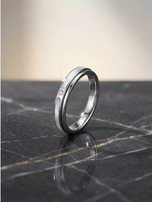 Arvenia Silver Klasik Gümüş Alyans Model Kadın 925 Ayar Gümüş Yüzük