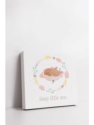 Str Store Sleep Little One Bebek Odasına Özel Kanvas Tablo 25X25 cm