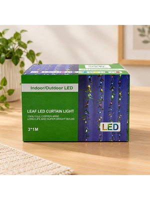 Str Store 3x1 Yeşil Kutulu Sarmaşık Perde LED