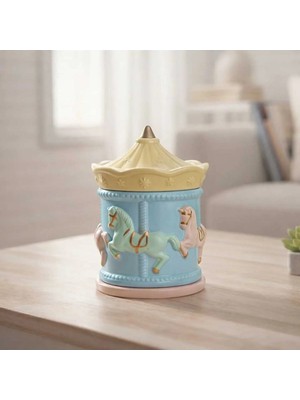 Boyanabilir Atlı Karınca Biblo | Dekoratif Takı Kutusu | Boya ve Fırçalı Set| Çap 8 cm Yükseklik 11