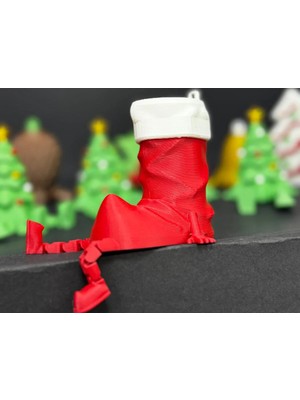 Yılbaşı Çorabı Figürü | 12 cm Dekorasyon