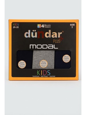 Dündar Erkek Çocuk Çorap Modal Dikişsiz/soft Yıkama Kokulu 12 Adet