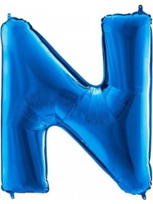 King Shark Fırsat Ayı N Harf Folyo Balon Mavi 100CM