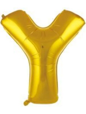 King Shark 40 Inç 100 cm Altın Folyo Harf Balon Y