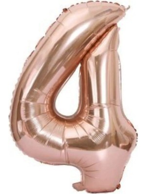 King Shark 34'' 80 cm Rose Gold Bronze Folyo Rakam Balon 4