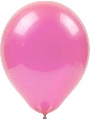 King Shark Baskısız Metalik Balon Pembe 100'LÜ