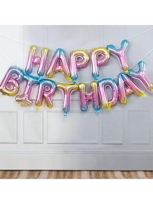 King Shark Happy Birthday Rengarenk Folyo Balon Set
