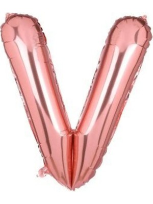King Shark 34 Inç 80 cm Rose Gold Folyo Rakam Balon V