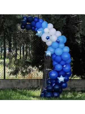 King Shark Mavi Tonları Balon Zinciri 100 Adet