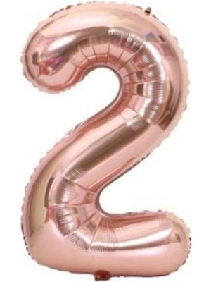 King Shark 34'' 80 cm Rose Gold Bronze Folyo Rakam Balon 2