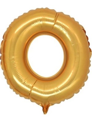 King Shark Balon Parti O Harf Gold Folyo Balon 102 cm