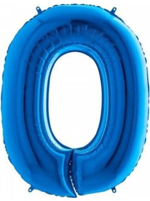 King Shark 0 Rakam Folyo Balon Mavi 100CM