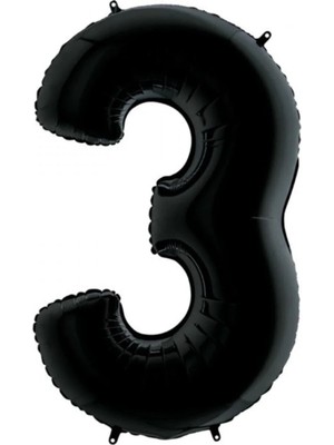King Shark 34 Inç 76 cm Siyah Folyo Rakam Balon 3