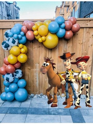 King Shark Pastel Yanık Turuncu Zerdeçal ve Derin Okyanus Balon Zinciri 100 Adet