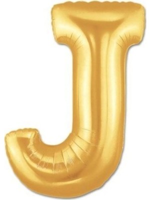 King Shark Harf Folyo Balon J Harfi Büyük Boy Balon Altın Sarısı /dore 100CM